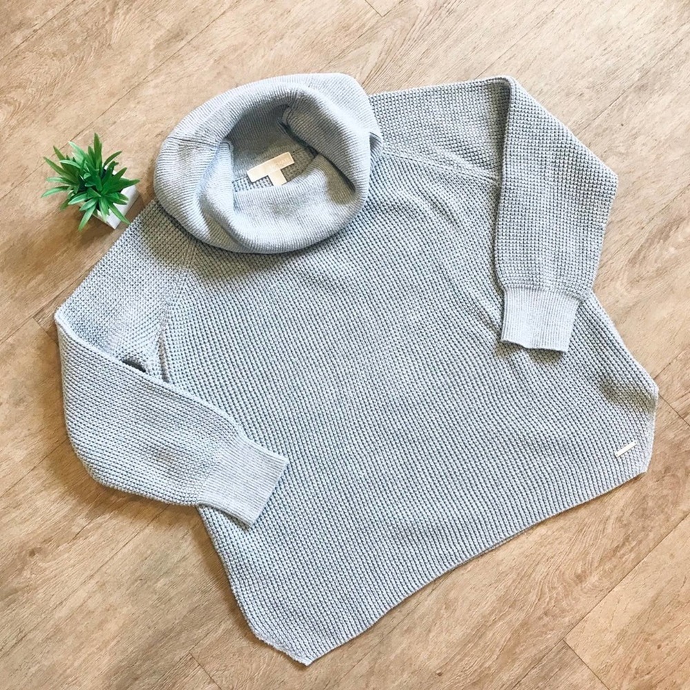 Michael Kors Cowl Neck Sweater Grey Size XL
